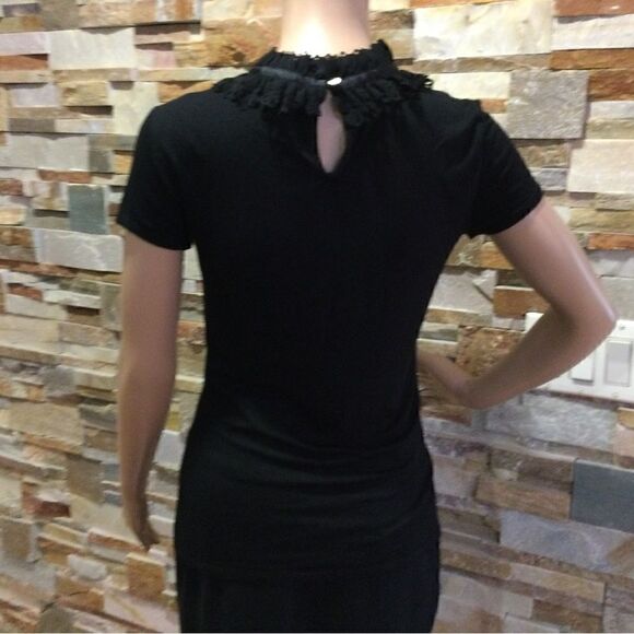 TED BAKER Orwla Frill Neck Detail T-Shirt - Picture 2 of 6